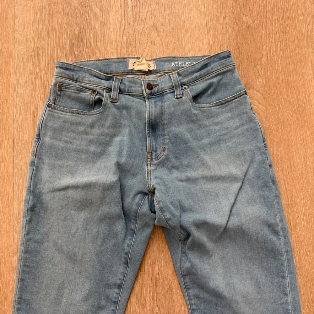 Madewell Athletic Slim Jeans‎ Mens 31x32 Light Wash Blue Denim Stretch